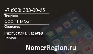 Кто звонил с 9933839025 - регион и оператор
